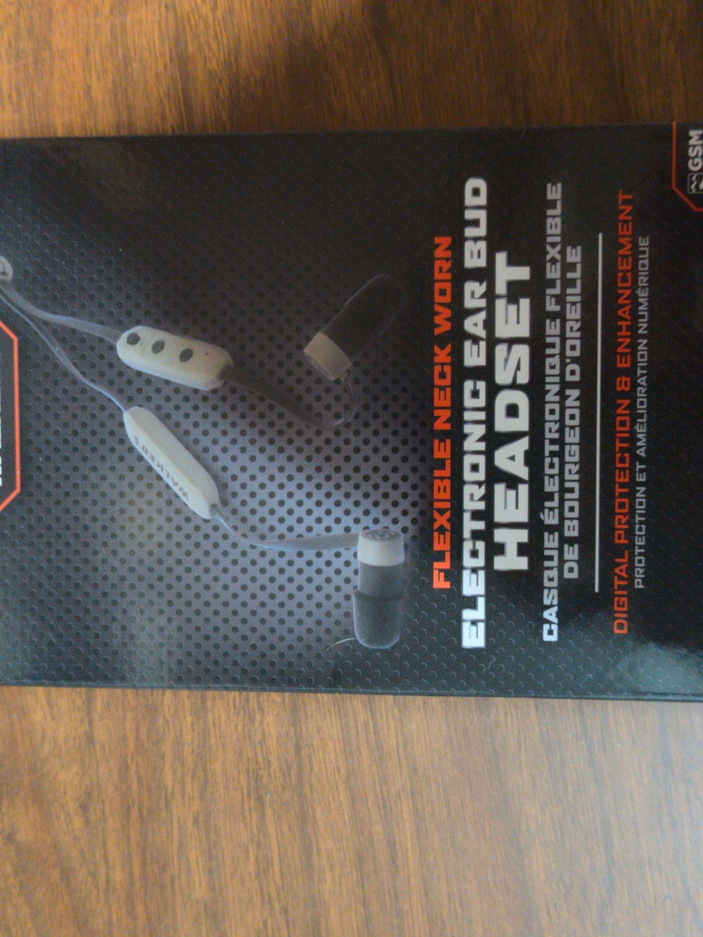 Flexible Neck Worn Electronic Ear Bud Headset - Black